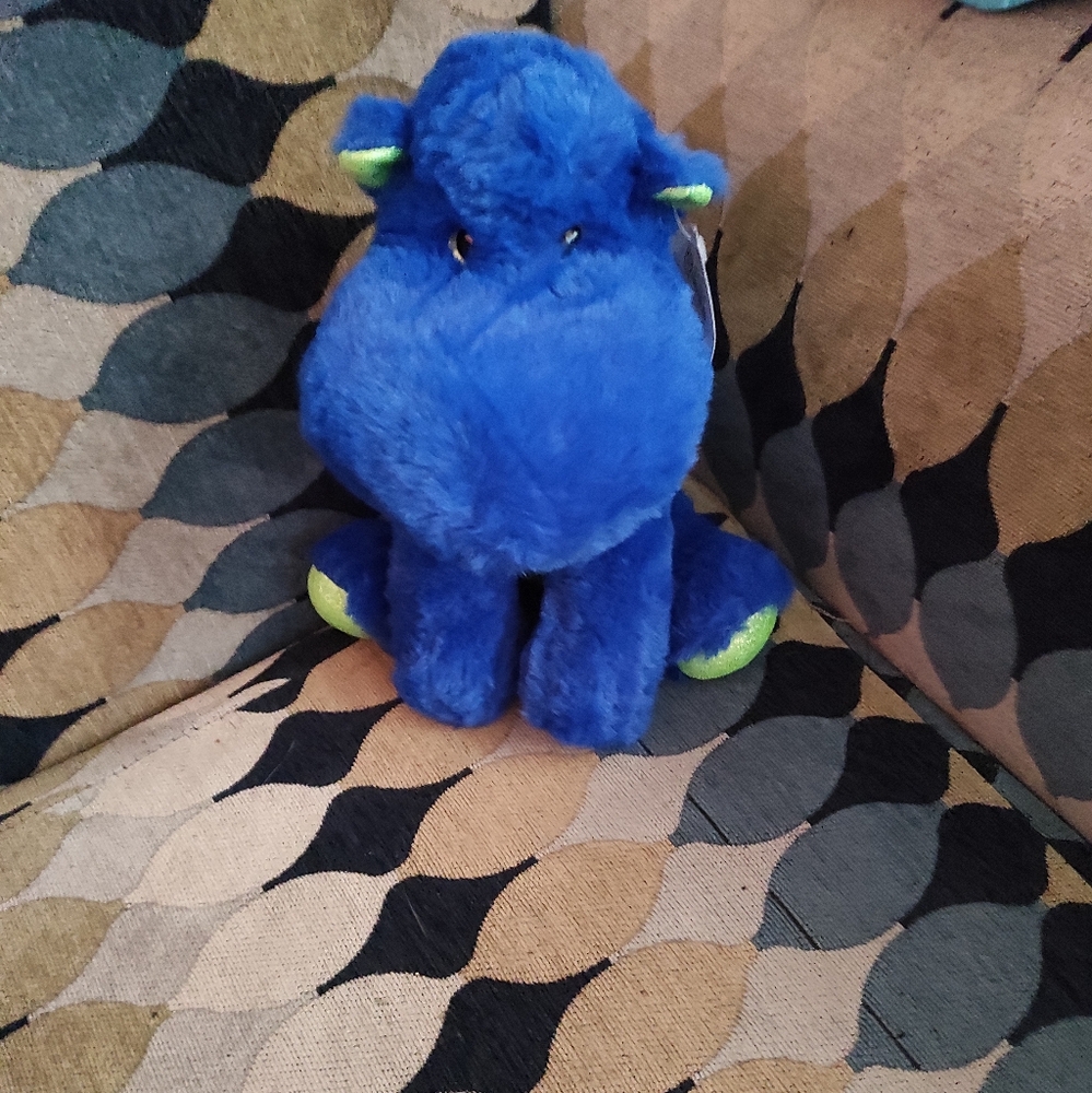 8" Blue Dino Plush
